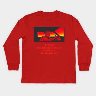 Oh, Mandy [RED] Kids Long Sleeve T-Shirt